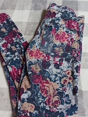 Floral Printed Skinny Jeggings